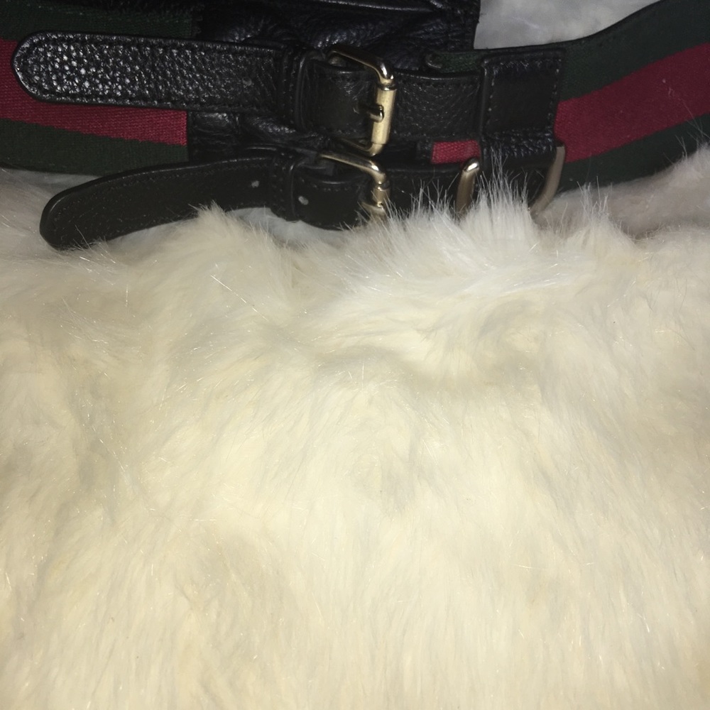 š„SOLDš„RARE Gucci Heritage Web Black Shoulder Bag - Picture 6 of 8